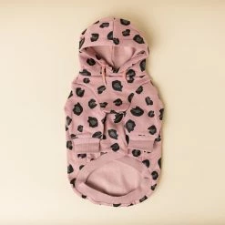 Huts And Bay Leopard Hoodie Purple