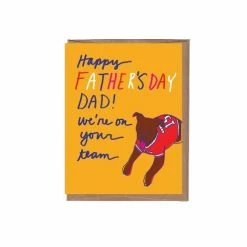 La Familia Green Dog Jersey Father's Day Card