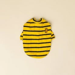 Hey Jerry Preppy Stripe Cardigan Yellow