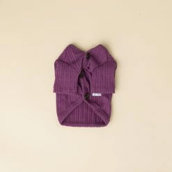 Cote A Cote Wear Floral Embroidered Cardigan Purple