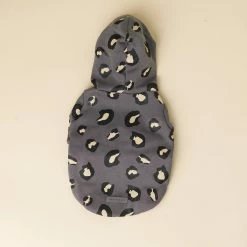 Huts And Bay Leopard Hoodie Grey