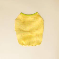 Dentists Appointment Wear Gingham Puff Sleeve Tee Orange