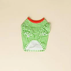 Dentists Appointment Gingham Puff Sleeve Tee Green Wear