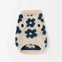 Mon Cheri Flower Knit Vest Beige