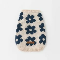 Mon Cheri Flower Knit Vest Beige