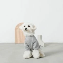 Mon Cheri Ribbon Sweatshirt Top Grey