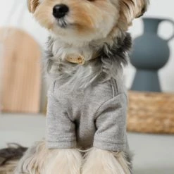 Coupon ❤️ Mon Cheri Simple Piping Pullover Grey ✨ 16 Mon Cheri Simple Piping Pullover Grey