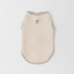 Mon Cheri Outerwear Color Scheme Quilted Vest Ivory