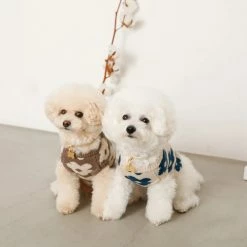 Mon Cheri Flower Knit Vest Beige