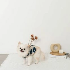 Mon Cheri Flower Knit Vest Beige