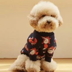 And Blank Wear Captain Fox Navy Sweater