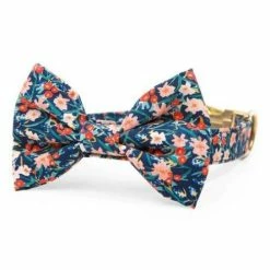 The Foggy Dog Inky Blooms Bow Tie Collar Style