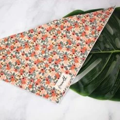 FoxMoth Style Peach Floral Bandana