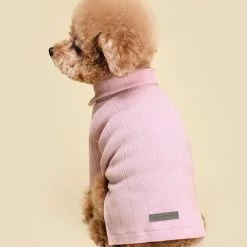 Huts And Bay Collar Knit Top Pink