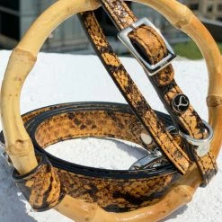 Shaya Sasha Leash Embossed Yellow