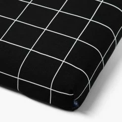 LAY LO Black Grid Dog Bed Or Bed Cover