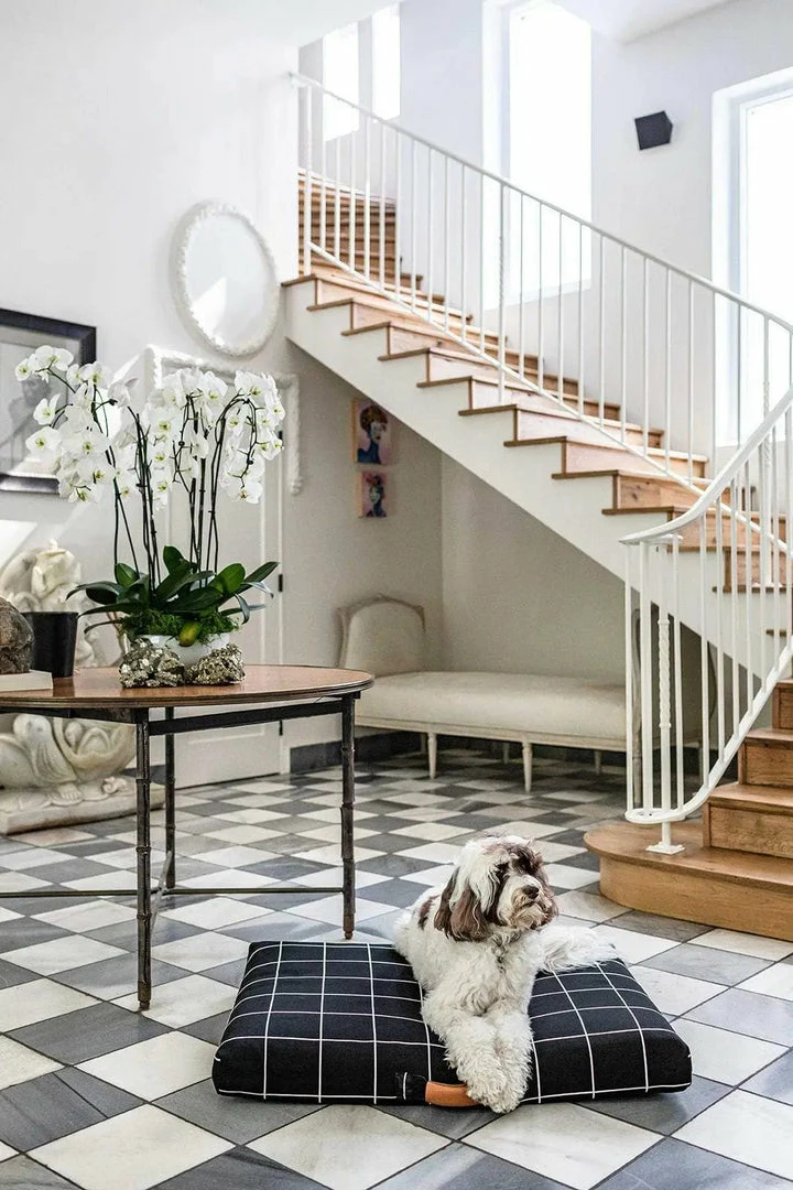 Brand new π€© LAY LO Black Grid π Dog Bed Or Bed Cover π 5 LAY LO Black Grid Dog Bed Or Bed Cover