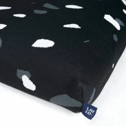 LAY LO Live Black Terrazzo Mid-Century Modern Dog Bed Or Bed Cover