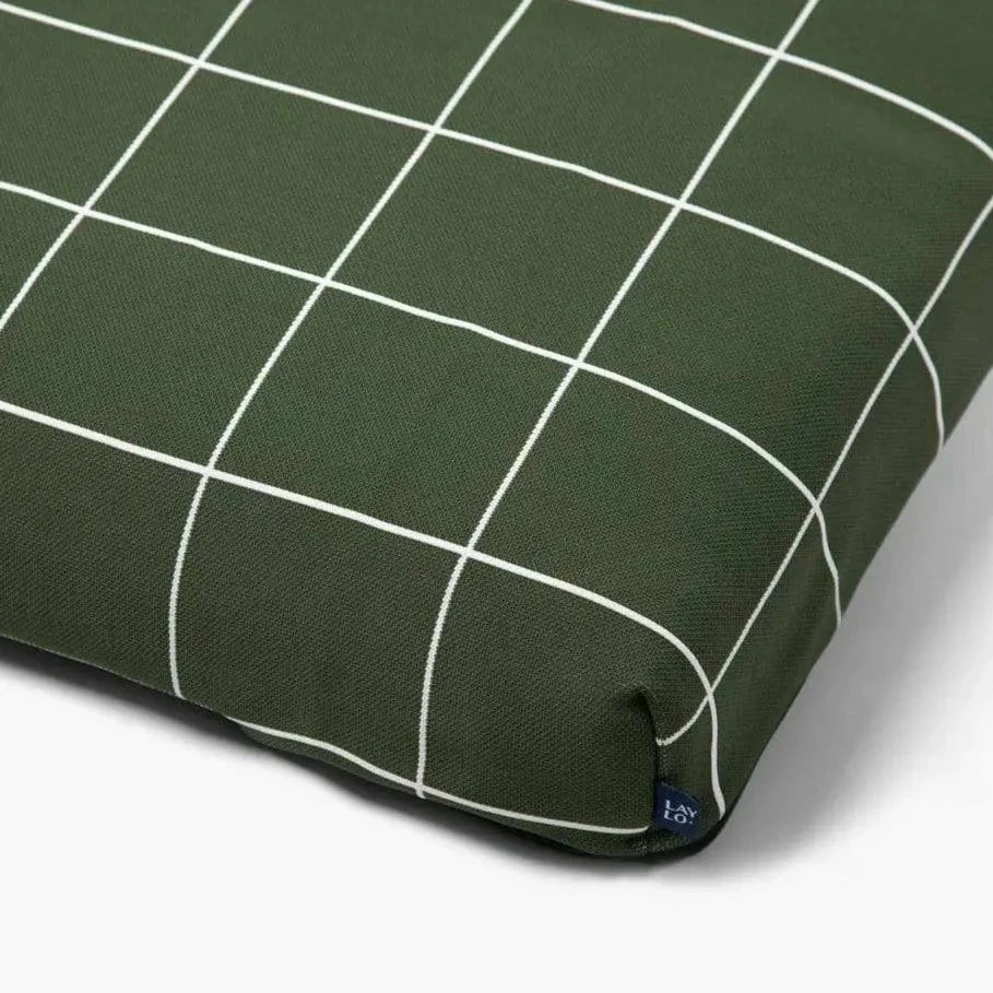 Deals 🧨 LAY LO Live Hunter Green Grid 🦮 Dog Bed Or Bed Cover 🤩 3 LAY LO Live Hunter Green Grid Dog Bed Or Bed Cover