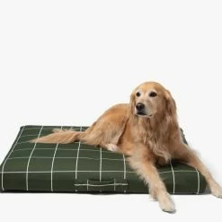 Deals 🧨 LAY LO Live Hunter Green Grid 🦮 Dog Bed Or Bed Cover 🤩 12 LAY LO Live Hunter Green Grid Dog Bed Or Bed Cover