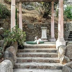 Deals 🧨 LAY LO Live Hunter Green Grid 🦮 Dog Bed Or Bed Cover 🤩 14 LAY LO Live Hunter Green Grid Dog Bed Or Bed Cover