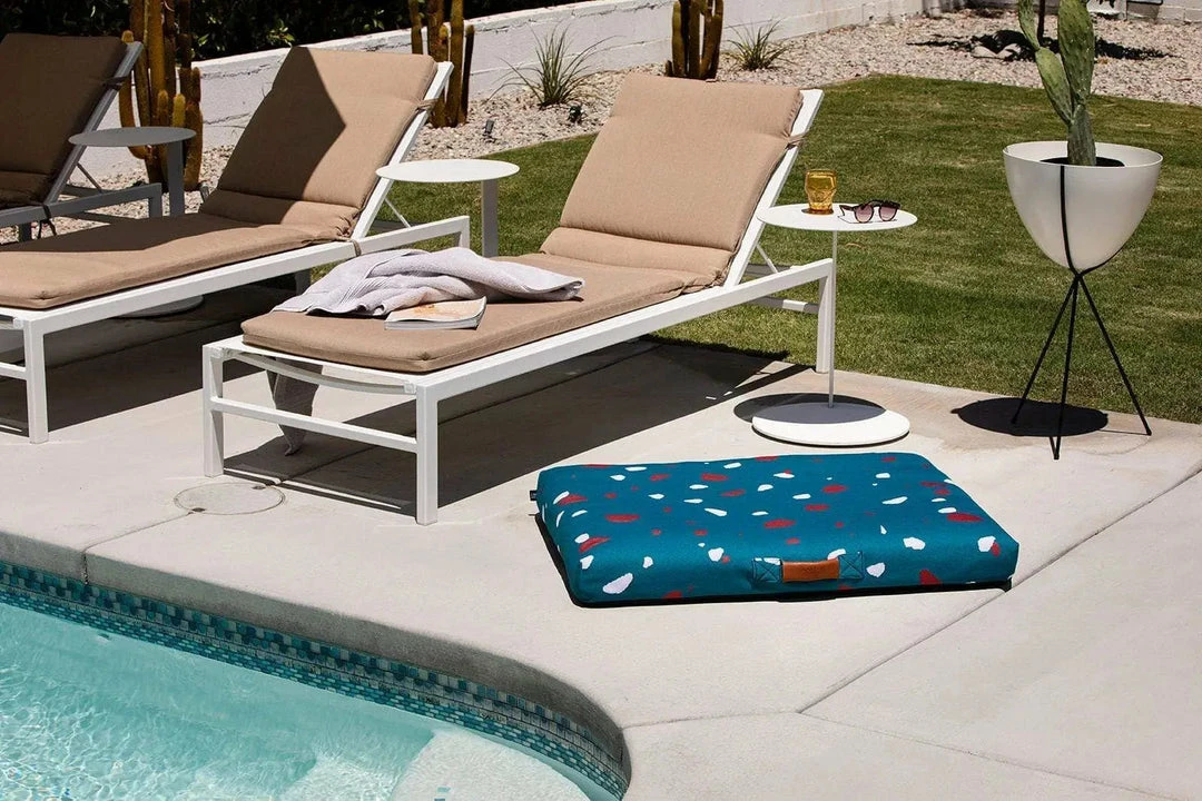 Coupon ⭐ LAY LO Teal Terrazzo Mid-Century Modern 🦮 Dog Bed Or Bed Cover 🥰 10 LAY LO Teal Terrazzo Mid-Century Modern Dog Bed Or Bed Cover
