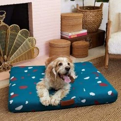 Coupon ⭐ LAY LO Teal Terrazzo Mid-Century Modern 🦮 Dog Bed Or Bed Cover 🥰 13 LAY LO Teal Terrazzo Mid-Century Modern Dog Bed Or Bed Cover