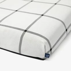 LAY LO Live White Plaid Dog Bed Or Bed Cover