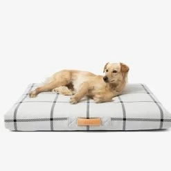 Hot Sale 💯 LAY LO Live White Plaid 🐶 Dog Bed Or Bed Cover 🔥 14 LAY LO Live White Plaid Dog Bed Or Bed Cover