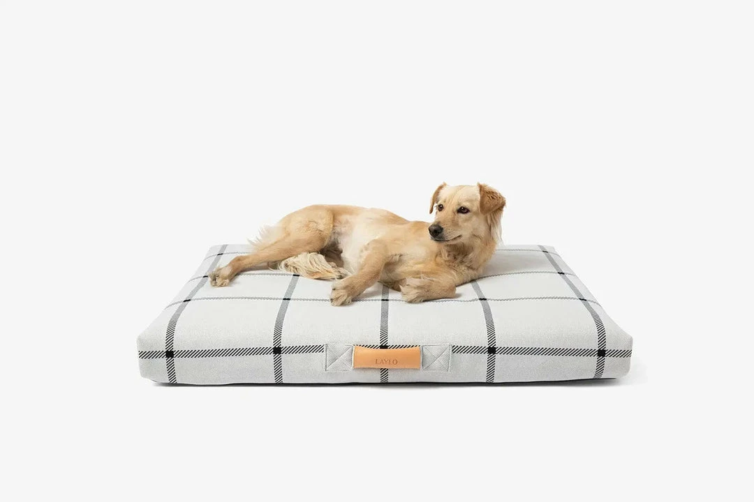 Hot Sale 💯 LAY LO Live White Plaid 🐶 Dog Bed Or Bed Cover 🔥 7 LAY LO Live White Plaid Dog Bed Or Bed Cover