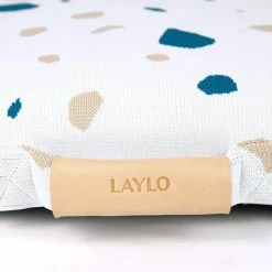 LAY LO Live White Terrazzo Mid-Century Modern Dog Bed Or Bed Cover