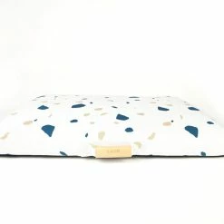 LAY LO Live White Terrazzo Mid-Century Modern Dog Bed Or Bed Cover