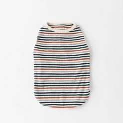 Mon Cheri Ribbed Button Stripe Top