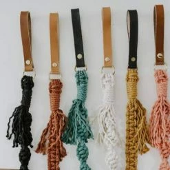 Macramama Macrame Leash Mustard Walk