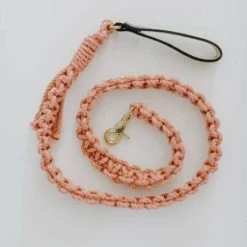 Macramama Macrame Leash Blush