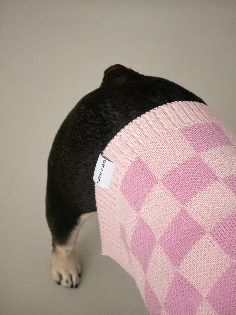 Wholesale π₯ Bark And Tumble New Pink Checkerboard Turtleneck π 7 Bark And Tumble New Pink Checkerboard Turtleneck