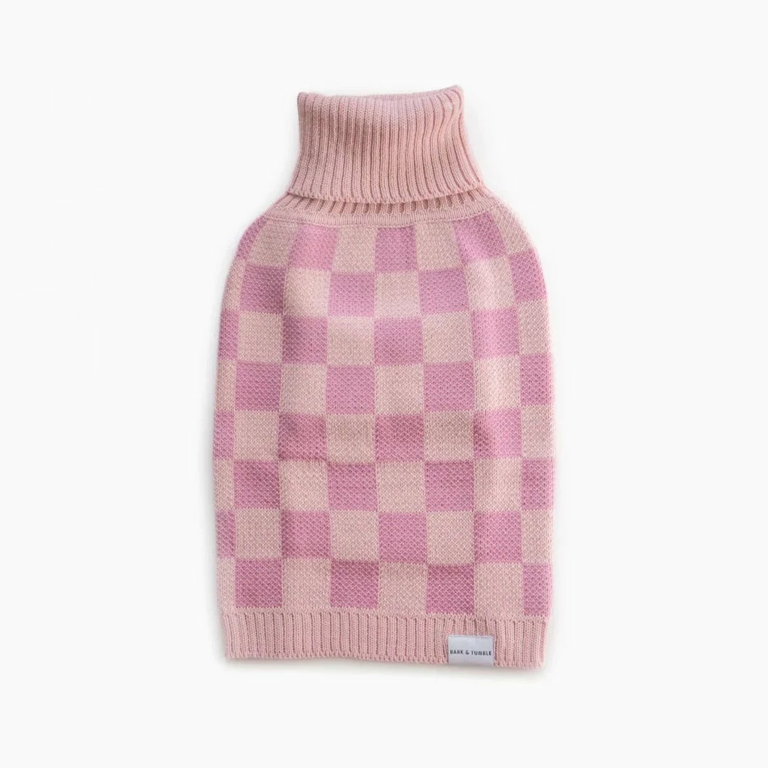 Wholesale π₯ Bark And Tumble New Pink Checkerboard Turtleneck π 4 Bark And Tumble New Pink Checkerboard Turtleneck