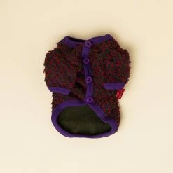 Cote A Cote Wear Boucle Cardigan Plum