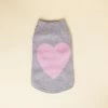 Tiny Wolf Grey Love Heart Sweater Wear