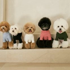 Small Stuff Ribbed Turtleneck Tee Blue