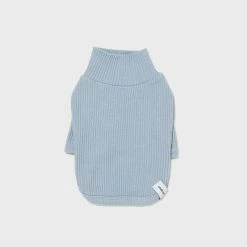 Small Stuff Ribbed Turtleneck Tee Blue