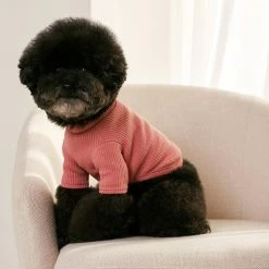 Small Stuff Ribbed Turtleneck Tee Pink Wear