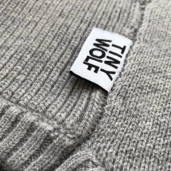 Tiny Wolf Grey Love Heart Sweater Wear