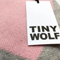 Tiny Wolf Grey Love Heart Sweater Wear