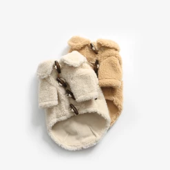 Tustus Fleece Duffle Coat Ivory