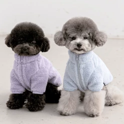 BiteMe Outerwear Fleece Zip-Up Jacket Blue