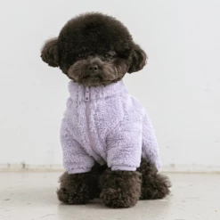 BiteMe Fleece Zip-Up Jacket Lilac Outerwear