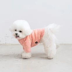 BiteMe Outerwear Fleece Zip-Up Jacket Salmon