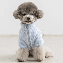 BiteMe Outerwear Fleece Zip-Up Jacket Blue