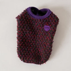 Cote A Cote Wear Boucle Cardigan Plum